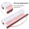 Magnetic Poster Hanger Frame, 8x10 8x12 8x24 Light Wood Wooden Magnet Canvas Artwork Print Dowel Poster Hangers Frames Hanging Kit (Mahogany, 8")